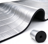Rouleau d'isolation en mousse de caoutchouc avec feuille d'aluminium, isolation thermique, insonorisation, imperméabilisation, matériau d'isolation thermique pour toit, tuyau, mur