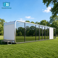 Produit neuf : Conteneur habitable Apple Cabin de 40 pieds, magnifique mini-maison préfabriquée, modules de bureau, maisonnette Apple Cabin avec chambre