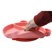 Ensemble de bols en silicone antidérapants à forte aspiration, set de table et boîte à lunch, solution repas pour enfants