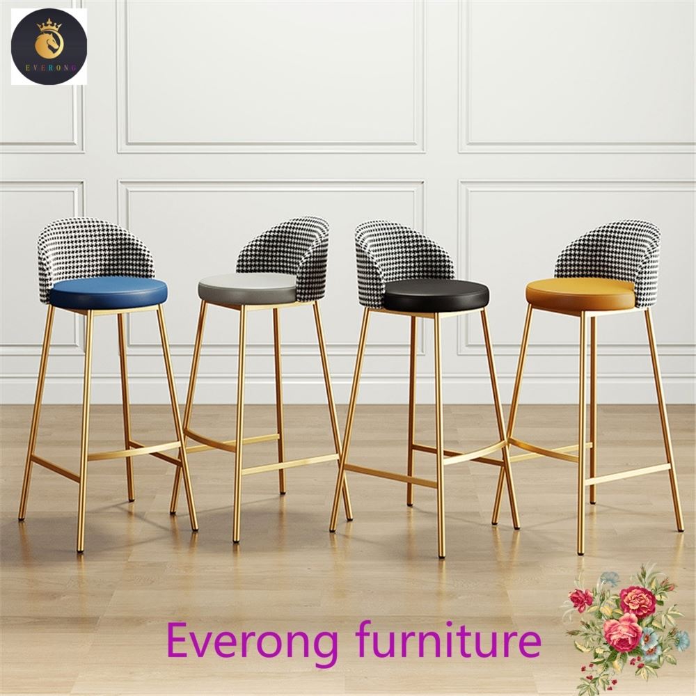 Современный бархатный складной фарфоровый золотой белый и золотой высокий стул из нержавеющей стали с вращающимися барными стульями барный стул барные стулья