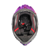 Casque de moto léger intégral avec visière solaire