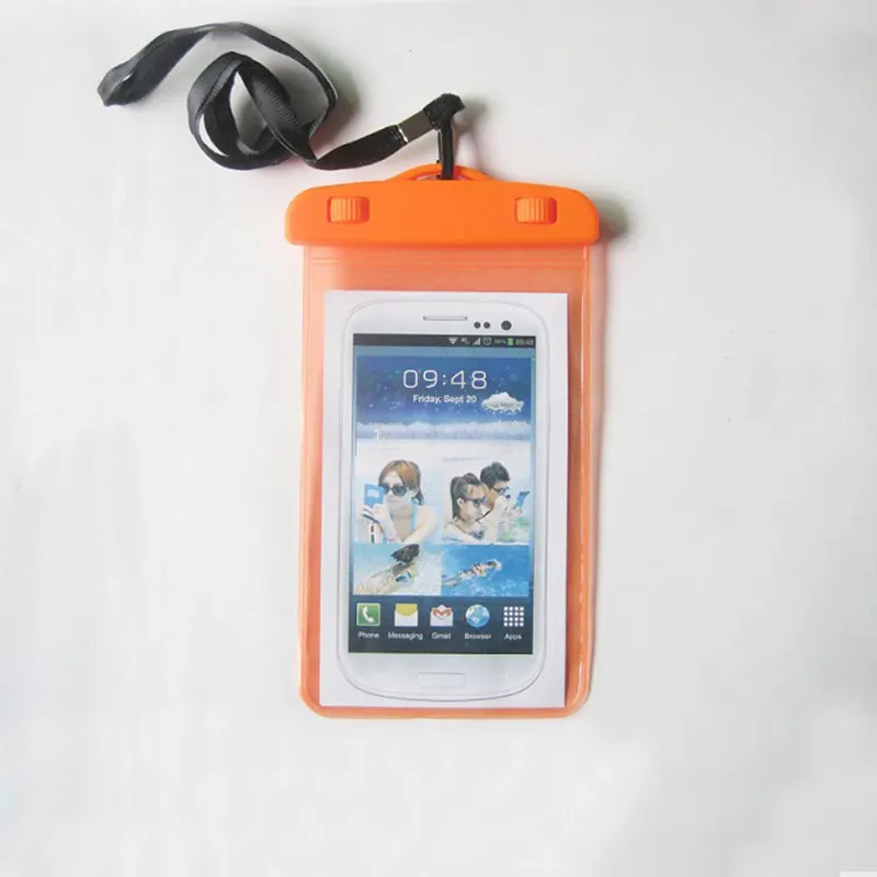 여름 해변 바다 사용자 정의 도매 방수 투명 투명 휴대 전화 가방 및 케이스