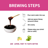 Tisane Instantanée Naturelle au Miel en Vrac pour Boisson Minceur et Perte de Poids, Bouteille 130ml