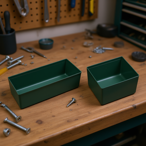 Small Parts Tray Green 10.5x27.9x7.9 Cm <b>Tool</b> Storage Organizer - Product Image 3