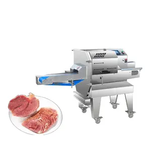 Commercial Adjustable Steel Cooked Meat Bacon Salami Sausage Slicer Cutting Machine