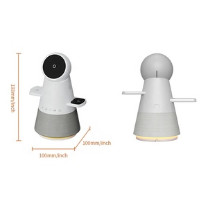 Chargeur sans fil 5 en 1, haut-parleur, réveil avec support rotatif à double moteur, charge rapide, support magnétique pour téléphone, montre intelligente 5V/1A - Product Image 4