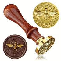 Sceau de cire personnalisé standard avec manche en bois remplaçable, impression numérique, design unique, papeterie décorative, souvenirs, Chine