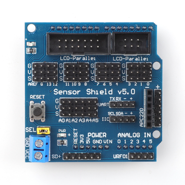 V5.0 Sensor Shield SMD Package Sensor Expansion Board for Arduino  Compatible Programmer