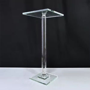 शादी की मेज क्रिस्टल सेंटरपीस 60 सेमी ऊंचाई वाले फूल स्टैंड टेबल सजावट - Product Image 1