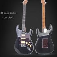 Guitare Électrique OEM de Haute Qualité, Simple ou Double, Type ST, 39 Pouces, Entrée de Gamme, en Acrylique/Bois, 6 Cordes, pour Débutant