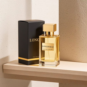 Custom Men Luxury Rectangular Black Glass Perfume <b>Spray</b> <b>Bottle</b> 50ml 100ml Crimp <b>Empty</b> Perfume <b>Bottle</b> With Box Packaging - Product Image 4