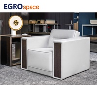 Canapé de bureau modulaire en cuir moderne pour réception et salle d'attente, vente en gros d'usine EGROspace