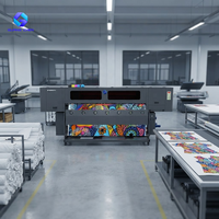 Impresora de sublimación por transferencia de tinta rollo a rollo GC2000TX de 2 m para tela, prendas de vestir, textiles para el hogar, cortinas y telas decorativas