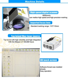 20W 30W 50W sợi bay <span class=keywords><strong>Laser</strong></span> đánh dấu máy cho dây chuyền sản xuất tự động - Product Image 4