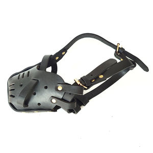 Fournitures pour animaux de compagnie <span class=keywords><strong>berger</strong></span> <span class=keywords><strong>allemand</strong></span> dalmatien formation muselière en cuir réglable pour animaux de compagnie - Product Image 5