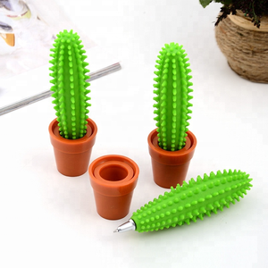 Bolígrafos Escolares Novedosos al por Mayor, Divertidos, Creativos, de Plástico, con Forma de Cactus - Product Image 1