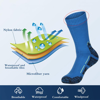 Chaussettes imperméables unisexes, respirantes, pour le ski, la randonnée, la pêche, pour hommes et femmes