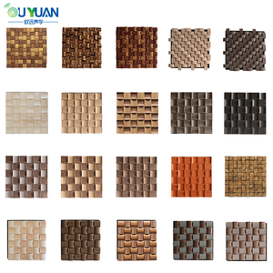 Panneau acoustique en mosaïque 3D demi-rond / semi-circulaire pour auditorium, studio d'enregistrement, décoration murale, panneaux muraux en bois, intérieur - Product Image 6