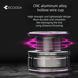 ECOODA SXF Shadow Seeking Spinning Reels River Lake Stream Pesca Cebo Casting Pesca con mosca Spin Made Aleación de metal duradera - Product Image 3