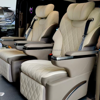 Siège de Capitaine VIP de Luxe Personnalisé avec Massage, Chauffage, Inclinaison et Lit Pliant pour Mercedes Benz Vito W447