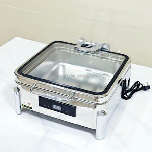 Yeni Model akıllı dokunmatik Panel elektrikli cam hidrolik gıda isıtıcı ile reşo büfe yemek ısıtıcısı Catering kullanımı için - Product Image 2