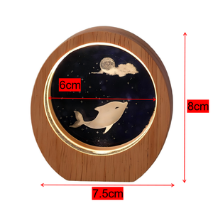 Lampes de nuit en cristal, modèle 3D de la lune, du système solaire et de la galaxie, presse-papiers gravé au laser, pour Noël, la Saint-Valentin, le Nouvel An, souvenir - Product Image 6
