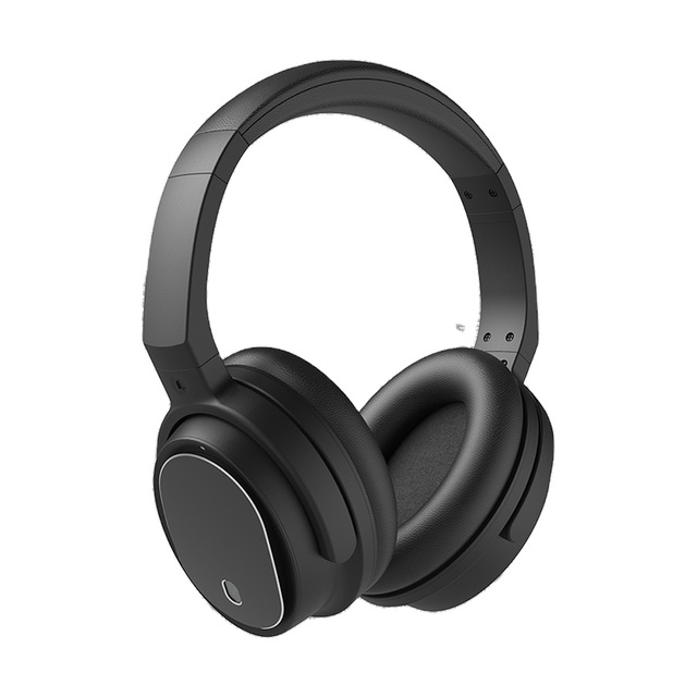 Hybrid ANC Bluetooth 5.3 Over-Ear Headphones Wireless Headset 40mm Mylar 30H Battery Travel Airplane ODM OEM