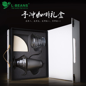 ชุดเครื่องชงกาแฟดริป L-Beans พร้อมกล่องของขวัญสีขาว ชุดกรองกาแฟแบบดริป สำหรับชงกาแฟที่บ้าน - Product Image 5