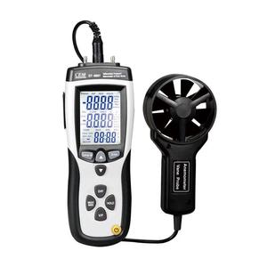 Anémomètre numérique CEM DT-8893 CMM/CFM 0~30m/s, mesure de la vitesse du vent, du débit d'air directionnel et de la température ambiante - Product Image 2