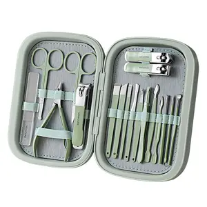 Belleza manicura conjunto completo de acero inoxidable cutícula Clipper pedicura Kit de cortaúñas Kit al por mayor