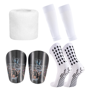 Calcio <span class=keywords><strong>parastinchi</strong></span> per adulti calzini da calcio e Mini <span class=keywords><strong>parastinchi</strong></span> copertura per le gambe Set protezione per adulti calcio antiscivolo calzini sportivi - Product Image 1