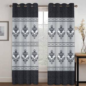 2.8m vải đen kiểu châu Phi Rèm bán Màn dệt với màn hình quay in kỹ thuật xuất khẩu vải thành phẩm - Product Image 4