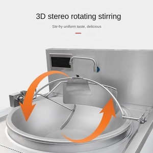 Robot freidor de verduras completamente automático a gran escala Cafetería Olla grande Freidora de verduras - Product Image 4