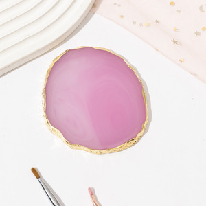 Palette à ongles ronde en agate, plaque de mélange de couleurs pour vernis gel, outil de manucure - Product Image 6