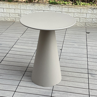 Juecheng nouveau design table haute d'extérieur table basse ronde nordique blanche d'extérieur