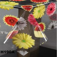 Housse de table imprimée, protection multi-tailles, tapis de bureau, nappes de table, housse de table en PVC transparent imprimée
