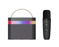 Enceinte karaoké sans fil K13 avec microphone, lumières LED RGB, charge sans fil pour téléphone portable, système portable pour fêtes en extérieur