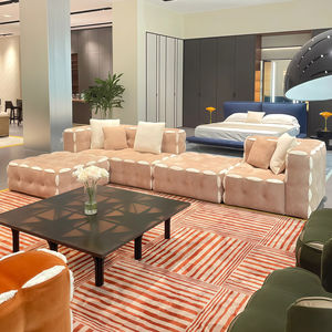 नवीनतम असबाब केक इटालियन रंगीन क्यूब मॉड्यूलर लिविंग रूम सोफा आधुनिक कपड़े इटालियन एकांत सोफे - Product Image 3