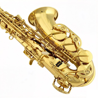 Earl Mann EB Tone Gold Lacquer Finish Alto Saxophone Brass Woodwind Instrument