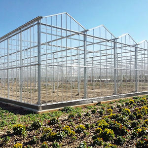Grandes serres en acier galvanisé à chaud à plusieurs travées pour la culture de champignons et de fleurs, avec panneaux solaires photovoltaïques commerciaux - Product Image 1