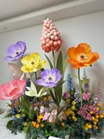 T-222 fait à la main géant papier artificiel pavot jacinthe fleurs décor intérieur pour mariage décoration fournitures fête décors