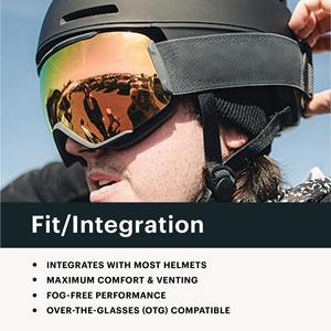 Mag XL <strong>Snow</strong> <strong>Goggles</strong> Adult Ski &amp; Snowboarding <strong>Goggles</strong> BirdsEye Vision Full Rim PVC Frame % UV Protection for Men Women - Product Image 4