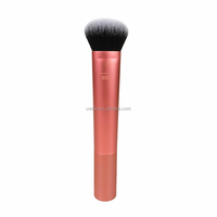 Pinceau de maquillage individuel 1411 Real Technique, nouvelle marque, expert, pour le visage, rose doré, biodégradable, format voyage, pailleté, type Kabuki, pour fond de teint