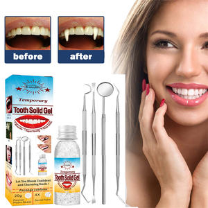 20ML denti finti colla solida Kit di riparazione per denti temporanei cura dei denti strumento modellabile per denti Pellet adesivo per denti termici - Product Image 1