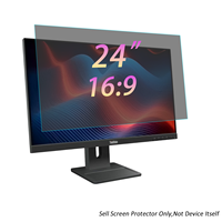 Filter Privasi OEM untuk Monitor Lenovo 24 Inch 16:9 Anti Silau Pengurang Cahaya Biru Pelindung Layar dengan Dudukan Geser