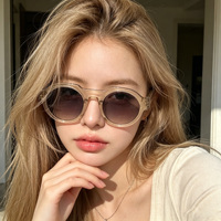 Créez votre propre logo, lunettes de soleil rondes en acétate de haute qualité, nouvelle mode, style vintage, lunettes de soleil tendance pour femmes et hommes