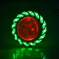 HYML 30W multi-couleur double Halo moto projecteur intégré lentille Halo anneau phare double faisceau LED ange diable œil lumière brouillard