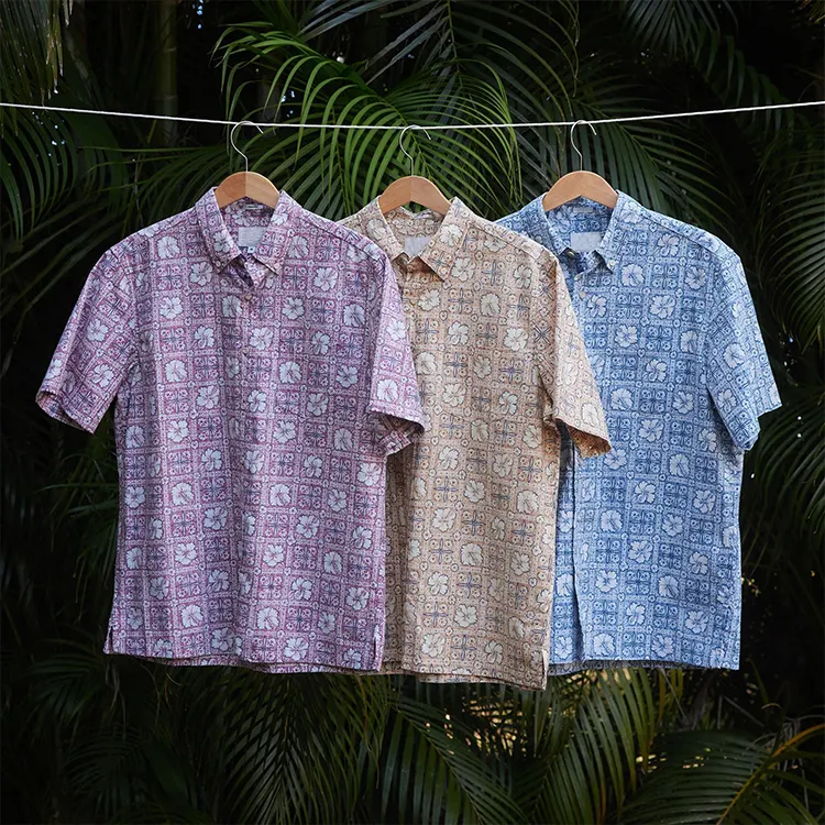 Camisas havaianas de verão para férias, camisas casuais estampadas de algodão e viscose com botões