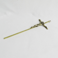 Croix murale en alliage de zinc bronze antique Jésus-Christ pour salon, décoration d'église, crucifix religieux spirituel