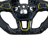 Volant sport Kryvex pour Mustang Mk3 15-18 - Fibre de carbone et cuir, ajustement personnalisé